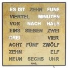AMS -Wand-/Tischuhr Messing Antik Quarz 28cm- 1241
