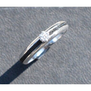 Benutzerdefinierte Rosshaar-Ring, Sterling Silber Gold Diamant-Pferd-Haar-Ring
