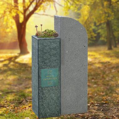 Besonderer Kindergrabstein & Modernes zweiteiliges Kindergrabmal mit pflegleichter