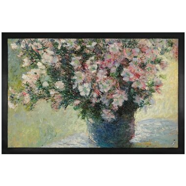 Fußmatte Claude Monet Blumenstrauß aus Malven