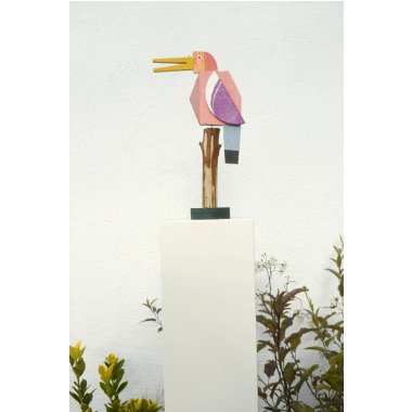 Holz Gartenskulptur & Moderne Vogelskulptur Aus Holz Figurative Holzskulptur