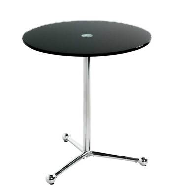 Holztisch mit Glasplatte & Kleiner Glas Tisch mit runder Tischplatte Gestell