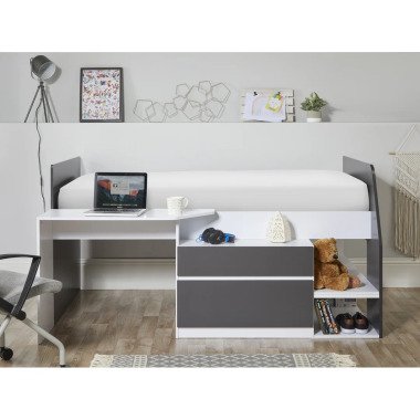 Kinderbett Drumheller mit Regal und Schreibtisch