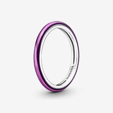 PANDORA ME Shocking Purple Ring, Emaille