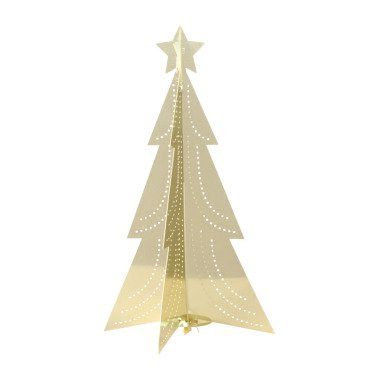 Pluto Design Tisch-Weihnachtsbaum klein 12 cm Gold