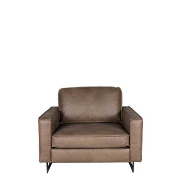 Stofffernsehsessel in Schwarz & Lounge Sessel in Taupe Microfaser Metall
