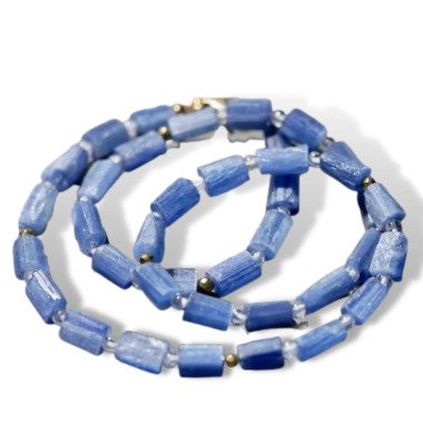 Blaue Kyanit Halskette 18'' Roh Kristall Für Halschakra, Geschenk Sie