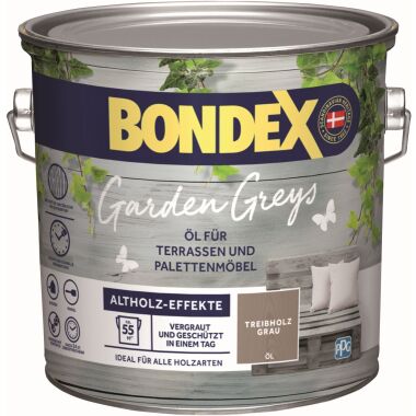 Bondex Garden Greys Öl 2,5 L treibholz grau