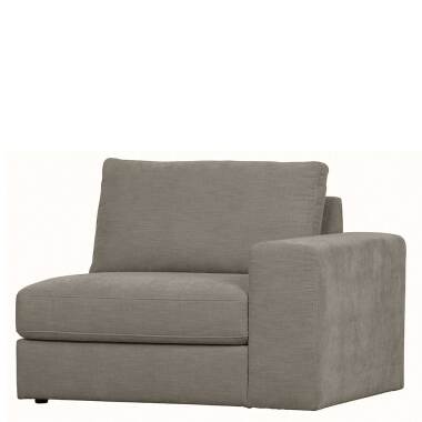Einsitzer Couch Armlehne rechts in Grau Rücken