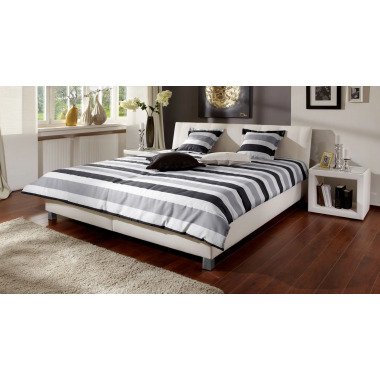 Gepolstertes Bett Remigio 160x200 cm weiß