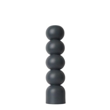 Kerzenhalter 3in1 aus Buchenholz, H34cm, Schwarz