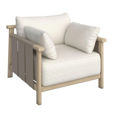 Lomoco LOUNGESESSEL Sand, Esche, Taupe