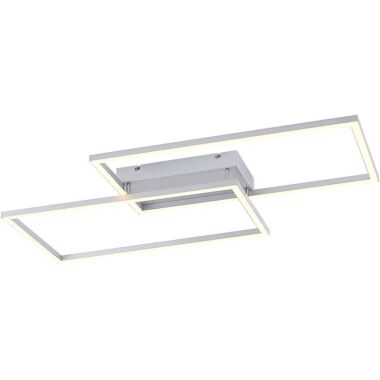Muir LED-Deckenlampe, rechteckig, cct silber Lucande