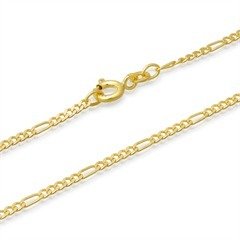 585er Goldkette: Figarokette Gold 50cm