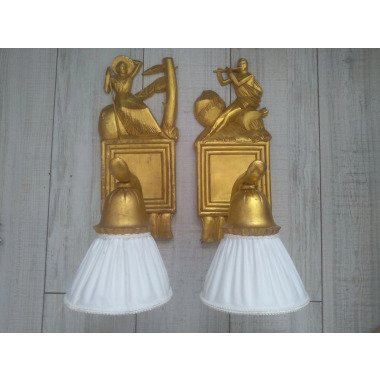 Alte Wandlampen, Vintage Wohndeko, Antike Lampe