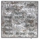 AMS -Wand-/Tischuhr Metallic Quarz 28cm- 1239