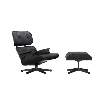 Funktionssessel & Vitra Lounge Chair & Ottoman neue Maße beschichtet schwarz