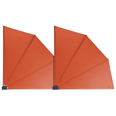 Grasekamp Doppelpack Balkonfächer orange Polyester-Mischgewebe B/L: ca.