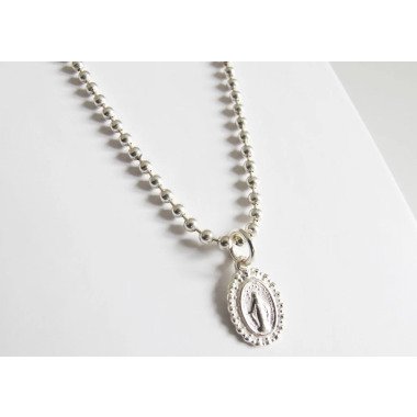 Kugelkette Madonna 925 Silber | Silberkette