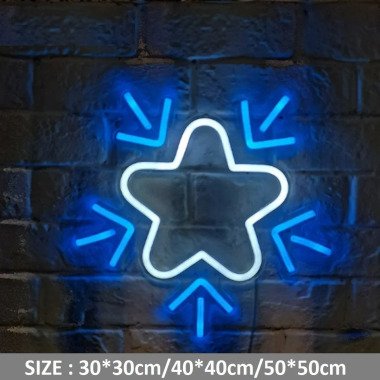 Mini Schneeflocke Neon Schild 5V Usb Powered
