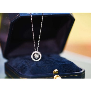 Natürliche Diamant Anhänger Halskette, Hochzeit