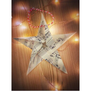 Papier Weihnachtsschmuck, Origami Hängende