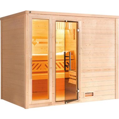 weka Sauna »Bergen«, (Set), 7,5 kW-Ofen mit