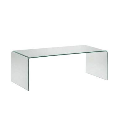 Wohnzimmer Tisch aus Sicherheitsglas 110 cm breit