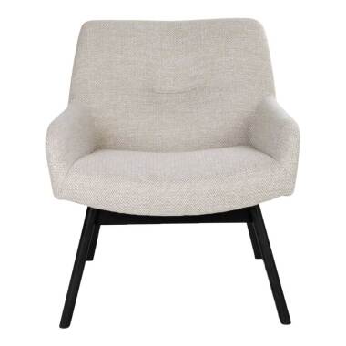 Einzelsessel in Beige & Sessel im Retro Design Creme Weiß Webstoff