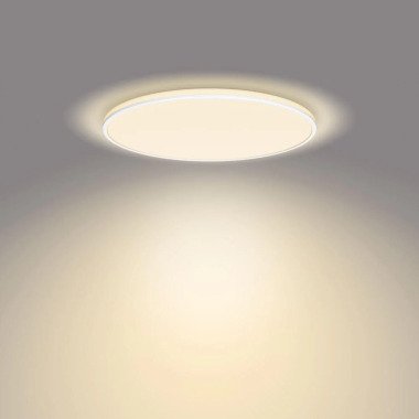 LED Deckenleuchte Ozziet in Weiß 36W 3900lm 2700K