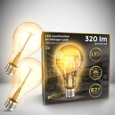 LED Glühbirne A75 E27 Vintage Lampe Edison