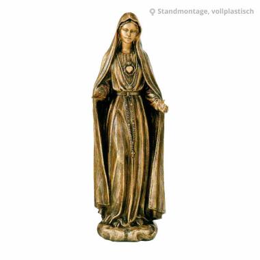 Madonna mit Kind Figur & Gottesmutter Maria Bronzestatue Maria Fatima