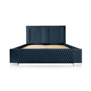 Modernes Bett aus massivem Kiefernholz und