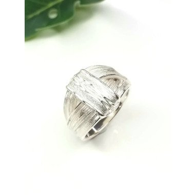 3D Silberring Ring 925 Silber Wunschgröße Ausgefallen Handmade Goldschmied