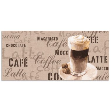 Artland Küchenrückwand Kaffee Latte Macchiato
