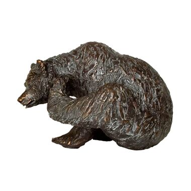 Bärenskulptur aus Bronze limitierte Tierfigur