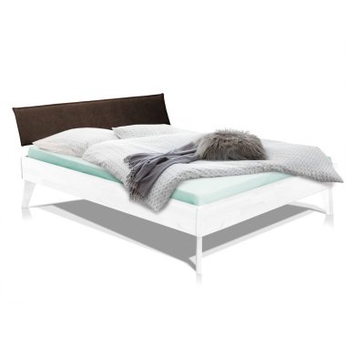 CALIDO 4-Fuß-Bett mit Polster-Kopfteil, Material