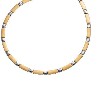 Collier Halskette aus Edelstahl gold farben