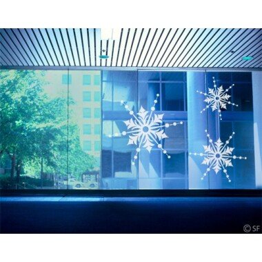 Fensteraufkleber No.SF839 Drei Eiskristalle