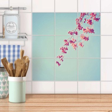 Klebefliesen für Küche & Bad Design: Ikebana für Anfänger 15x15 cm
