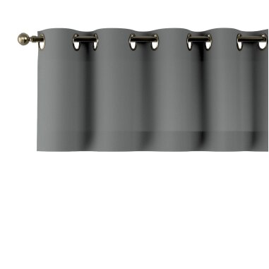 Kurzgardine mit Ösen, grau, 390 × 40 cm, Quadro (136-14)