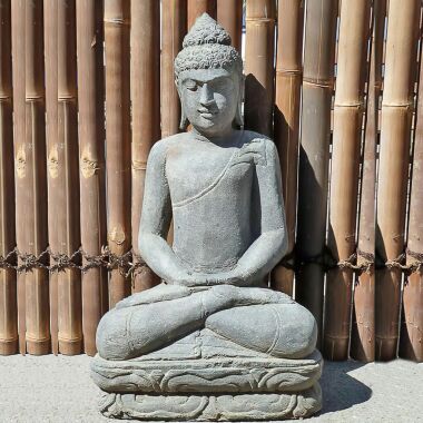 Medidative Buddha Plastik  für den Garten / 150 cm