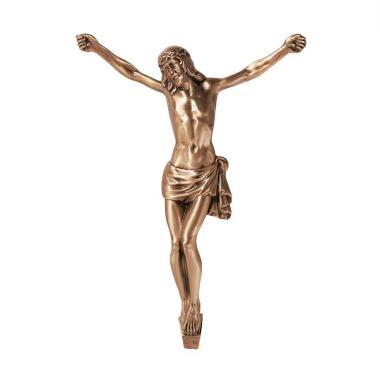 Wand Jesus Figur aus Bronze Jesus Moremo / 17x12cm (HxB)