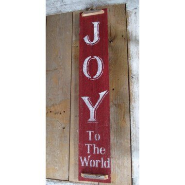 31 Joy To The World Weihnachten Holz Vertikales