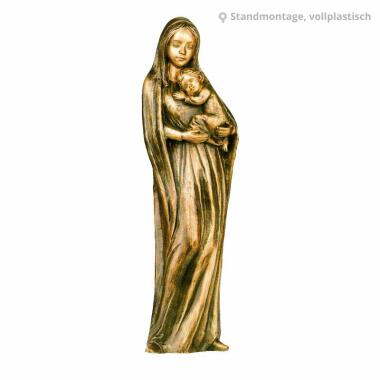 Bronze Skulptur Maria mit Jesus Madonna Vicanza