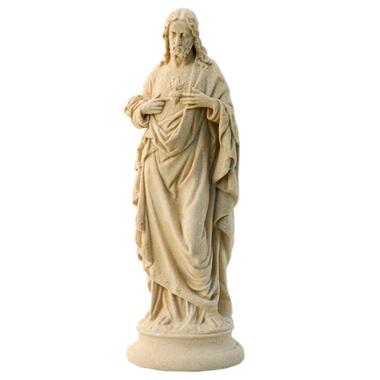 Grabschmuck Jesus Skulptur Steinguss Jesus