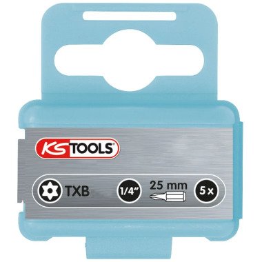 Ks tools 1/4 edelstahl Bit, 25mm, TB27, 5er