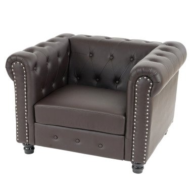 Luxus Sessel Loungesessel Relaxsessel Chesterfield
