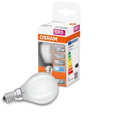 Osram LED Lampe ersetzt 25W E14 Tropfen P45