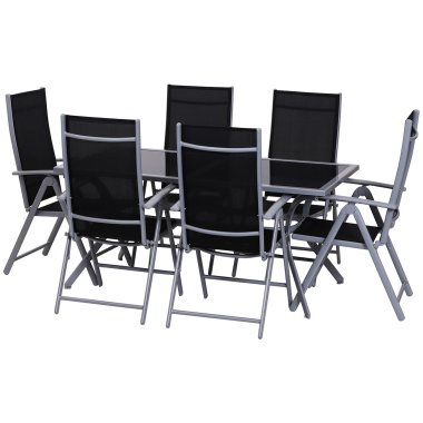 Outsunny Sitzgarnitur für 6 Personen Sitzgruppe
